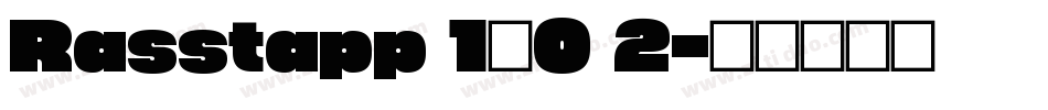 Rasstapp 1.0 2字体转换